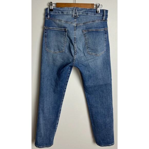 Good American Good Cuts Distressed Blue Jeans Size 10/30 Stretch Blue012 Women’s - Picture 2 of 8